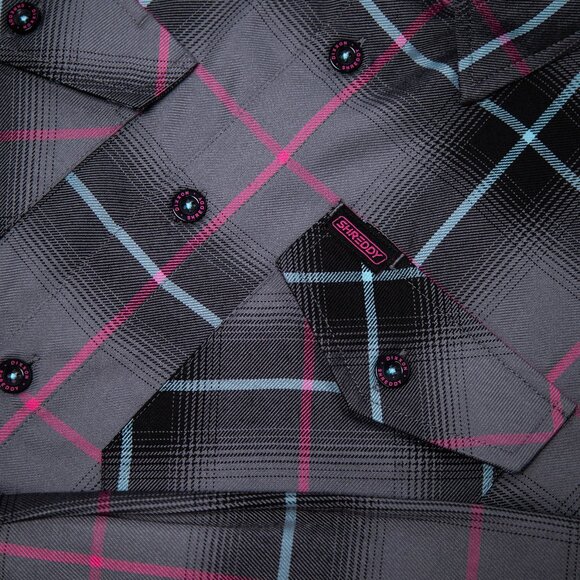 DIXXON x SHREDDY 2024 Collab V7 Limited Edition Flannel Shirt -Men's M - Picture 2 of 11